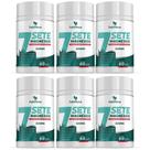 Kit 06x 7Sete Magnésios Bisglicinato,Carbonato,Ascorbato,Taurato, Malato 60 Caps 500mg Tuttiflora