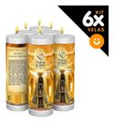 Kit 06x Vela De 7 Dias Oração Religiosa Nossa S Aparecida