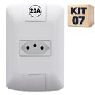 Kit 07 Conjunto Tomada simples 20a Tramontina Aria Kit 07 Conjunto Tomada simples 20a Tramontina Aria