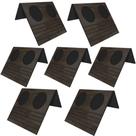 Kit 07 Esteiras Bandeja Com Suporte Para Copos Para Sofá MDF Tabaco G20 - Gran Belo