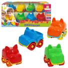 Kit 08 Carrinhos de Brinquedo Infantil Frotinha Baby Animal