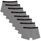 Kit 08 Cuecas Masculinas Boxer Cotton Basic Huxter Cinza Kit 08 Cuecas Masculinas Boxer Cotton Basic Huxter Cinza