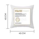 Kit 08 Enchimento Refil Almofada 45x45 cm Fibra Siliconada Suporte Firme
