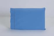 Kit 08 Fronhas 70x50cm Percal 100% Algodão 180 Fios Ponto Palito Azul Kit 08 Fronhas 70x50cm Percal 100% Algodão 180 Fios Ponto Palito Azul