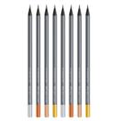 Kit 08 Lapís Preto de Escrever Supersoft Glam Metalizado Cores Sortidas Faber Castell