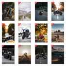 Kit 08 Placas Decorativas 30x20cm Motos Moto Clube Bike