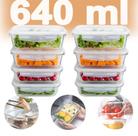 KIT 08 Potes de Vidro com Tampa Hermética 640 ML - Pote Vidro Para Congelar Alimento - Pote Vidro Marmita KIT 08 Potes de Vidro com Tampa Hermética 640 ML - Pote Vidro Para Congelar Alimento - Pote Vidro Marmita