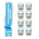 Kit 08 Potes Manicrem Pasta De Amendoim Crocante 1kg