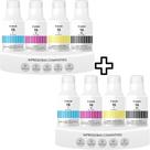 Kit 08 Refil de Tintas GI 16 PARA GX6010 GX7010 GX5010 GX6020 GX7020 2BK 2C 2Y 2M