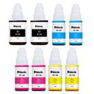 Kit 08 refil de tintas Gi-190 compatível canon G4110