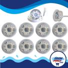 KIT 08 REFLETORES CRISTAL Power RGB 1,75 MT CooperKal Summers Iluminação LED para Piscinas