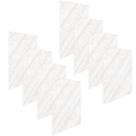 Kit 08un De Revestimento Para Parede Flexível E Resistente Feito Em Pet 68x48cm Com Calco Branco Cia Laser