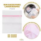 Kit 09 Sacos Protetor Para Lavagem De Roupa P M G Duhome Saco para Maquina de Lavar Protege Roupas