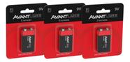 Kit 1, 2, 3, 4 ou 5 Baterias Pilha Alcalina 9v Cod 4081000145 Avant Use