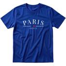 Kit 1, 2 Ou 3 Camisetas Paris 100% Algodão Premium Unissex Costura Reforçada Ombro A Ombro Blusa