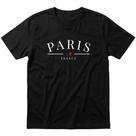 Kit 1, 2 Ou 3 Camisetas Paris 100% Algodão Premium Unissex Costura Reforçada Ombro A Ombro Blusa