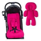 Kit 1 almofada para carrinho 1 bebê conforto - pink