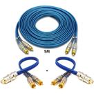 Kit 1 Cabo Rca 5 M + 2 Y Dupla Blindagem Cobre Banhado Ouro Kit 1 Cabo Rca 5 M + 2 Y Dupla Blindagem Cobre Banhado Ouro