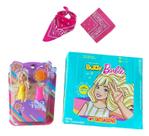 Kit 1 caixa Chiclete Barbie c/ 100 un+ Boneca Patty + Lenço