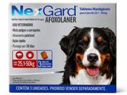 Kit 1 caixa Nexgard 3 comprimidos Antipulgas e Carrapatos para Caes Cachorro 25a50kg