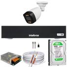 Kit 1 Câmera full Color+Dvr 4ch Intelbras 1004-c C/Hd 500gb