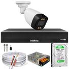 Kit 1 Câmera Segurança Imagem Colorida a Noite 1080p Full Hd Dvr Intelbras 1004c Hd 500gb Kit 1 Câmera Segurança Imagem Colorida a Noite 1080p Full Hd Dvr Intelbras 1004c Hd 500gb