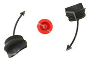 Kit (1 Capa Do Botão Partida) E (2 Bujão Do Casco) Gti 4 Tec