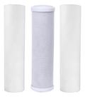 Kit 1 Carbon Block + 1 Pp Liso 20 Micra + 1 Pp 0,5 Micra Branco Kit 1 Carbon Block + 1 Pp Liso 20 Micra + 1 Pp 0,5 Micra Branco
