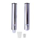 Kit 1 Dispenser Redondo 200ml Inox + 1 Dispenser Redondo 50ml Inox