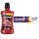 Kit 1 Enxaguante Bucal Closeup Red Hot Proteção 360 Fresh Zero Álcool Leve 500ml Pague 350ml
