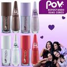 Kit 1 Esmalte Top Coat + 1 Gloss LipTrend Impala Coleçao POV: Influencers Blogueiras
