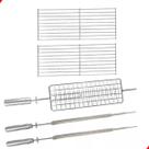 Kit 1 Espeto Grelha 2 Espadas 2 Auxiliares infinity grill
