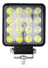 Kit 1 Farol Milha Auxiliar 16 Led Agrícola Off Road 48w Kit 1 Farol Milha Auxiliar 16 Led Agrícola Off Road 48w