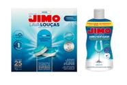 Kit 1 Jimo Lava Louça Multicamadas Pastilha 25x20g + 1 Secante Abrilhantador 250ml