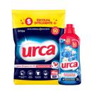 Kit 1 Lava Roupas pó Urca Concentrado Sache 4kg + 1 Amaciante Concentrado Urca Brisa da Primavera 1l