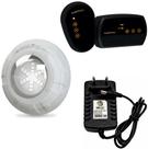 Kit 1 led 9w luxpool + fonte 2a + controlador luxpool 72w s/ bomba