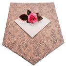 Kit 1 lugar - Caimento em v arabescos rosa claro Kit 1 lugar - Caimento em v arabescos rosa claro
