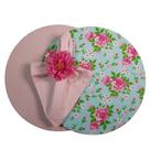 Kit 1 lugar - Flores rosas e rosa com poá branca