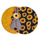 Kit 1 lugar - Girassol com fundo preto e amarelo poeirinha Kit 1 lugar - Girassol com fundo preto e amarelo poeirinha