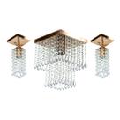 Kit 1 Lustres Cristal Acr. Marrycrillic +2 Clearcrilic Cobre Kit 1 Lustres Cristal Acr. Marrycrillic +2 Clearcrilic Cobre
