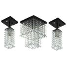 Kit 1 Lustres Cristal Acr. Marrycrillic +2 Clearcrilic Preto Kit 1 Lustres Cristal Acr. Marrycrillic +2 Clearcrilic Preto