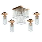 Kit 1 Lustres Cristal Acr. Marrycrillic +4 Clearcrilic Cobre