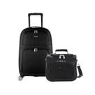 Kit 1 Mala Viagem Conexão Preta P + Frasqueira Quad. Preta Kit 1 Mala Viagem Conexão Preta P + Frasqueira Quad. Preta