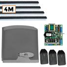 Kit 1 Motor DZ Rio 4m Crem 3 Control Portão Deslizante 400Kg 220V