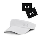 Kit 1 Munhequeira Under Armour 3 Performance e 1 Viseira Under Armour Iso-Chill Launch