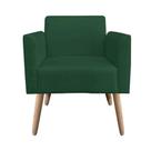 Kit 1 Namoradeira E 1 Poltrona Marisa Suede Verde