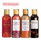 Kit 1 Óleo Beijável Massagem Morango 1 Amarula 1 Sedução 1 Mel Exótico sofisticatto 120ml presente especial noiva lua de mel