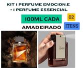 Kit 1 perfume Essencial 100ML + 1 perfume Emocion.e 100ML (2 itens) Amadeirado Kit 1 perfume Essencial 100ML + 1 perfume Emocion.e 100ML (2 itens) Amadeirado