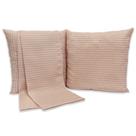 Kit 1 Peseira Super King + 2 Capas de Almofadas 40cm x 40cm Piquet Favinho