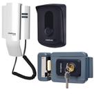 Kit 1 Porteiro Interfone IPR8010 + 1 Fechadura FX1500 CINZA INTELBRAS IPR 8010 FX 1500